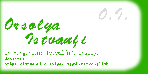 orsolya istvanfi business card